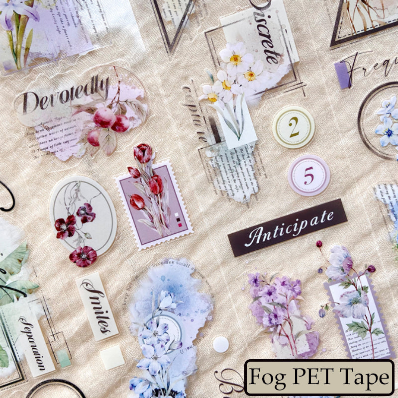 Whole Roll 6.5cm*5m Memoirs of Old Dreams Die Cutting Washi/Fog PET Tape