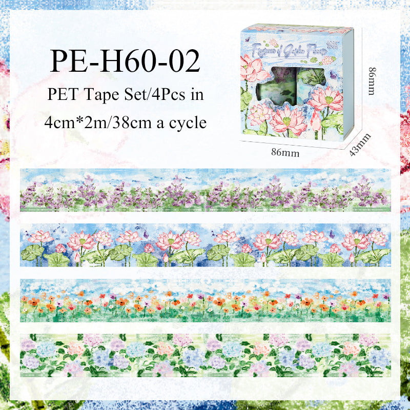 Flower Field Series PET Tape Set