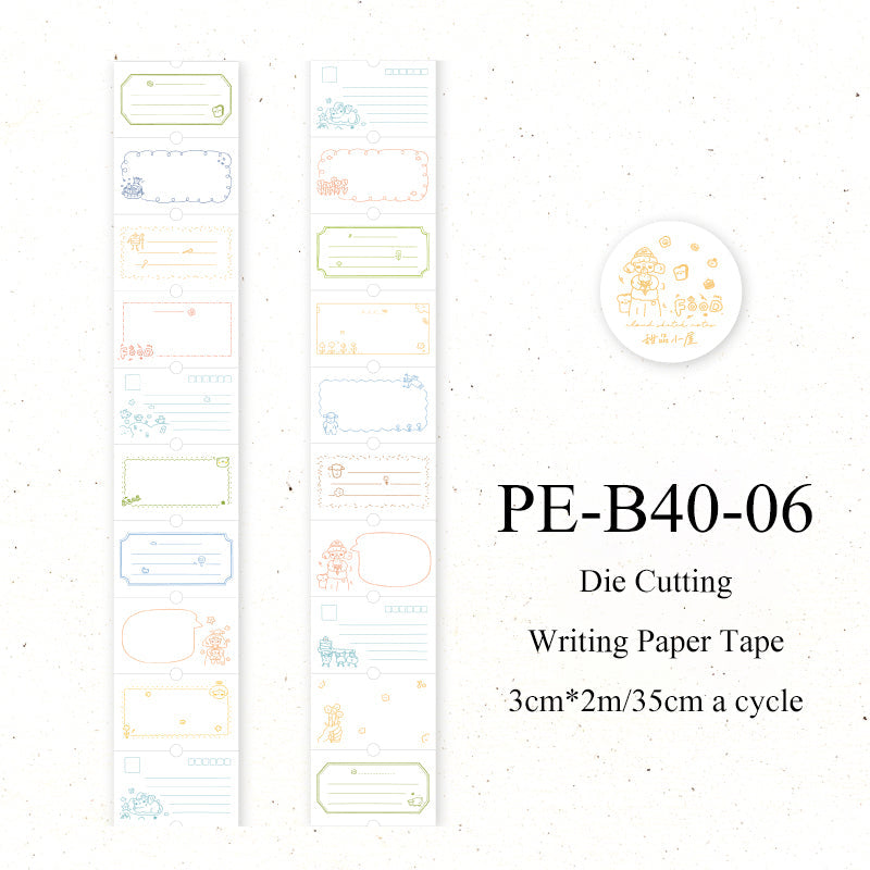 Sweetheart Imprint Series Die Cutting Writing Paper Tape