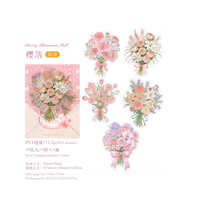 Floral Note Tales Series Sticker Pack