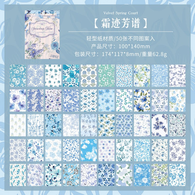 Seasonal Flower Letter Material Book