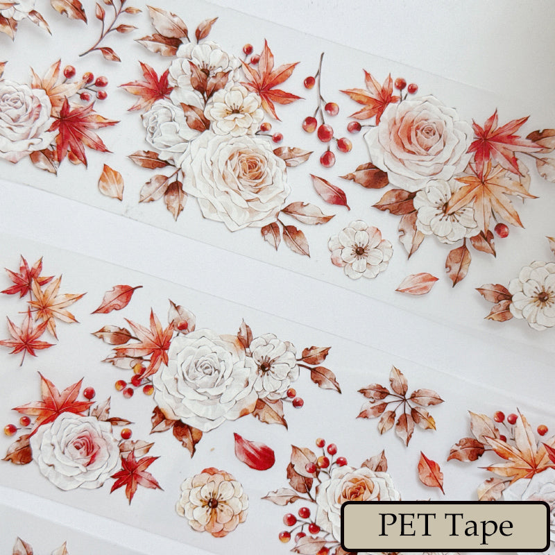 6cm*100cm Maple Forest at Dusk Washi/PET Tape