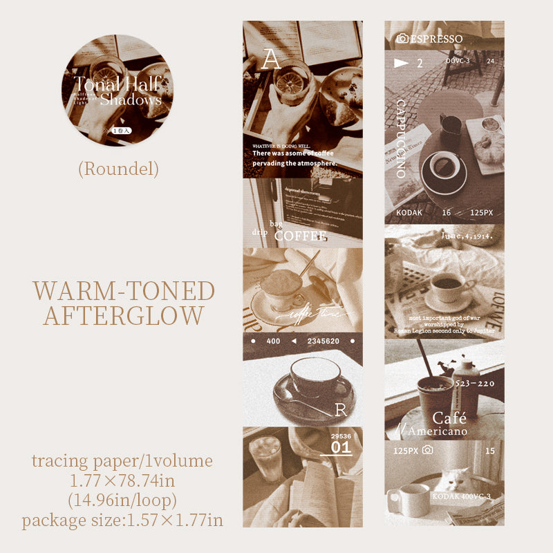 Halftone Light Shadow Series Sulfuric Acid Paper Tape