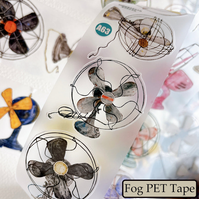 Whole Roll 5cm*5m Electric Fan Die Cutting Washi/PET/Fog PET Tape
