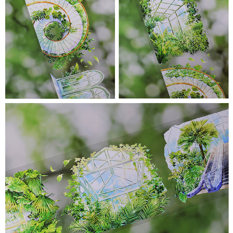Whole Roll 7.5cm*5m Oasis Shell Light PET Tape