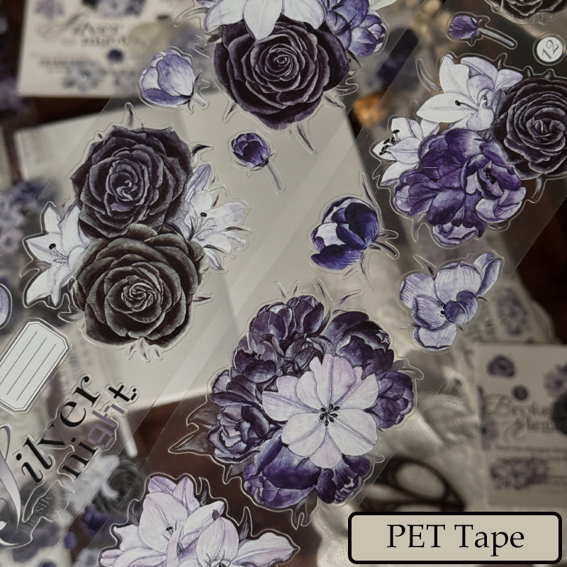 6cm*150cm Lily Serenade Die Cutting Washi/PET Tape