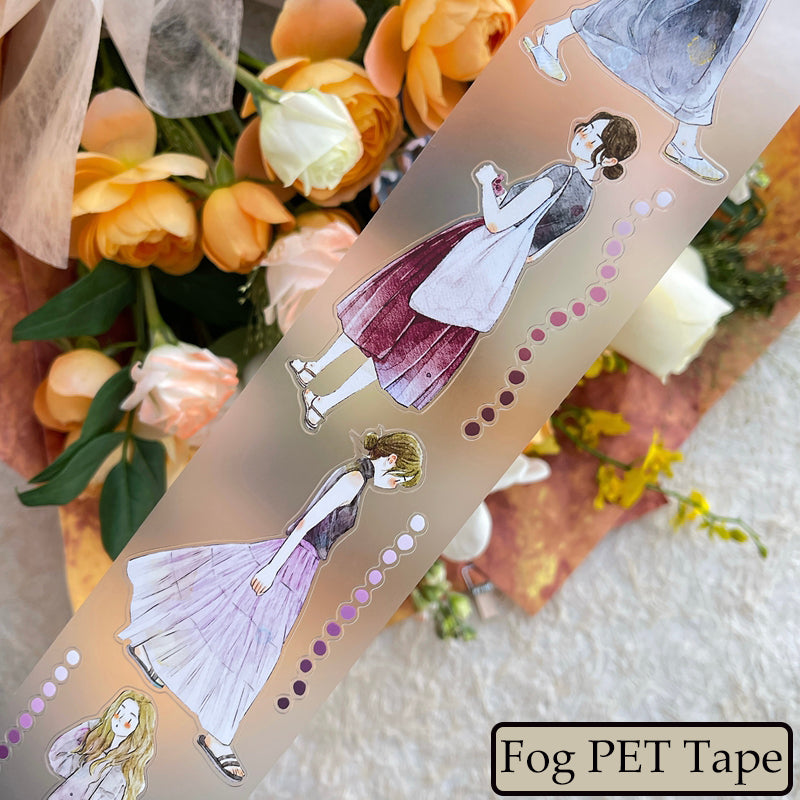 Whole Roll 6cm*10m Congcong Die Cutting Washi/PET/Fog PET Tape