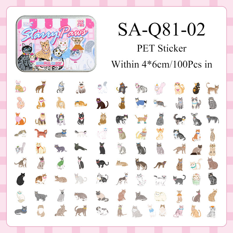 Cat Planet Wanderings Series Sticker