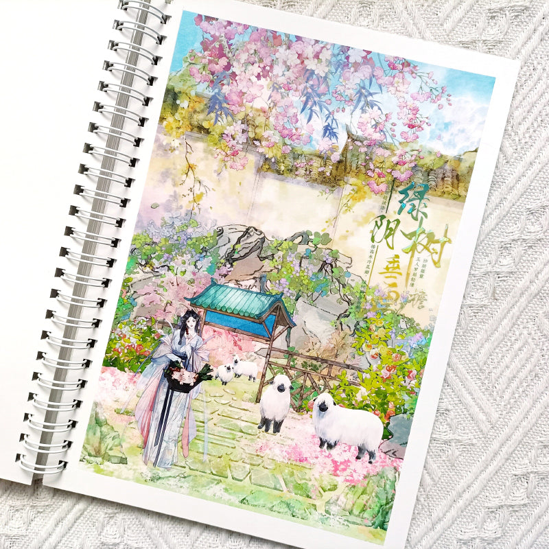 Whole Roll 6.5cm*5m Spring Lush PET Tape featuring spring designs for journaling, scrapbooking and collage