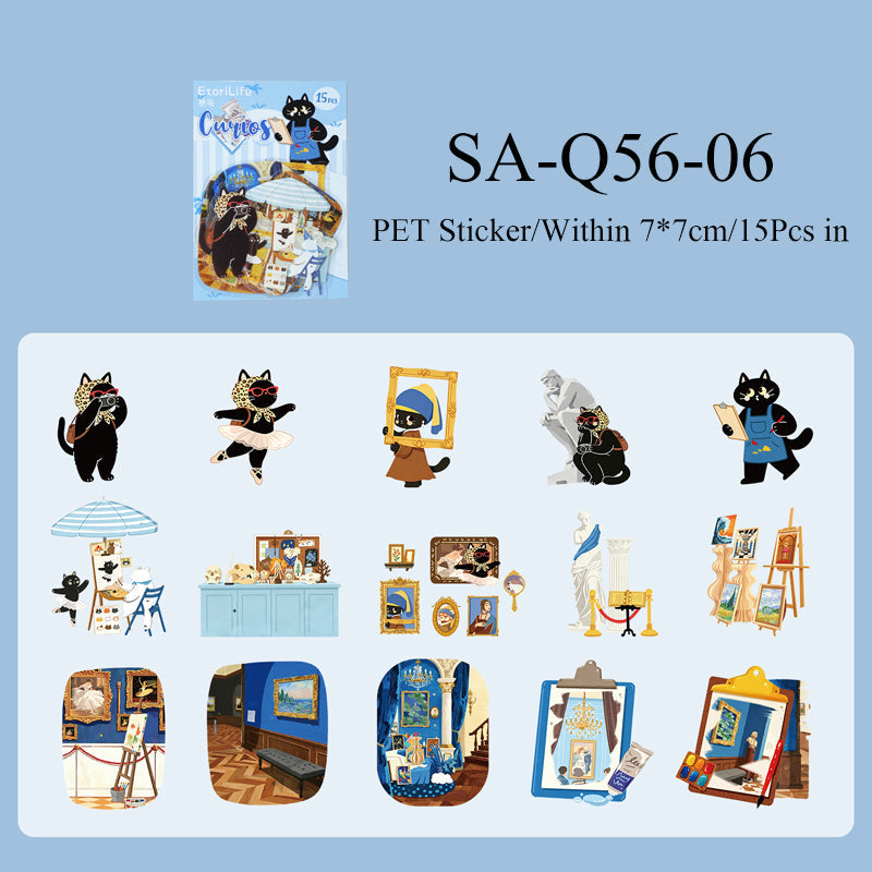 Cats Walking Series Sticker