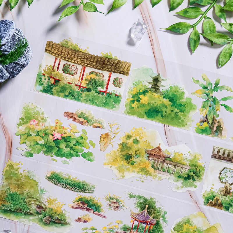Whole Roll 6cm*5m Arrival Of Spring PET Tape featuring spring designs for journaling, scrapbooking and collage