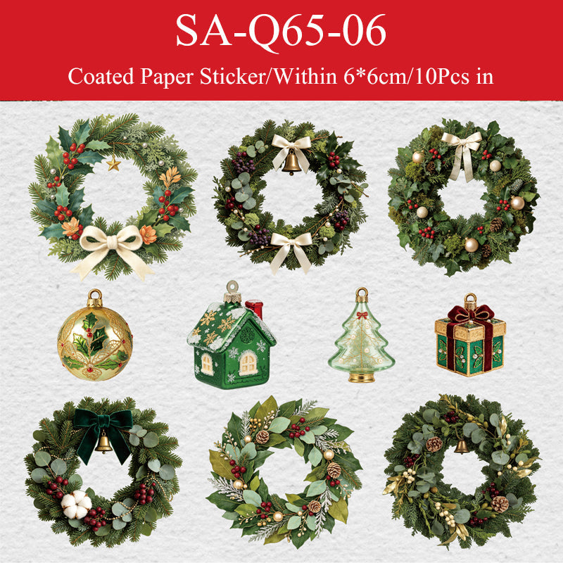 Christmas Wreath Collection Series Sticker