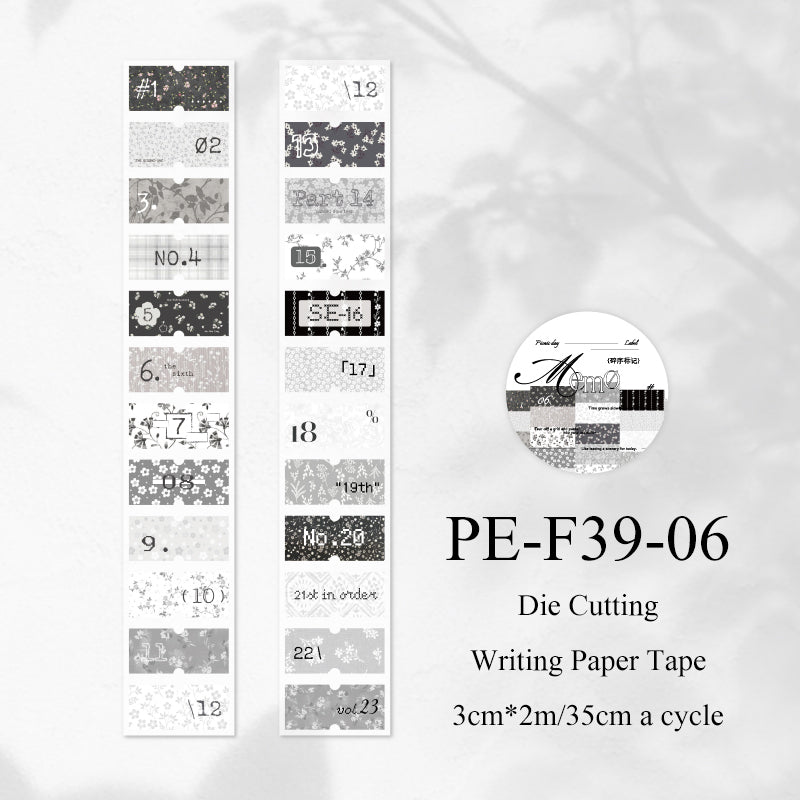 Picnic Day Memorandum Series Die Cutting Writing Paper Tape