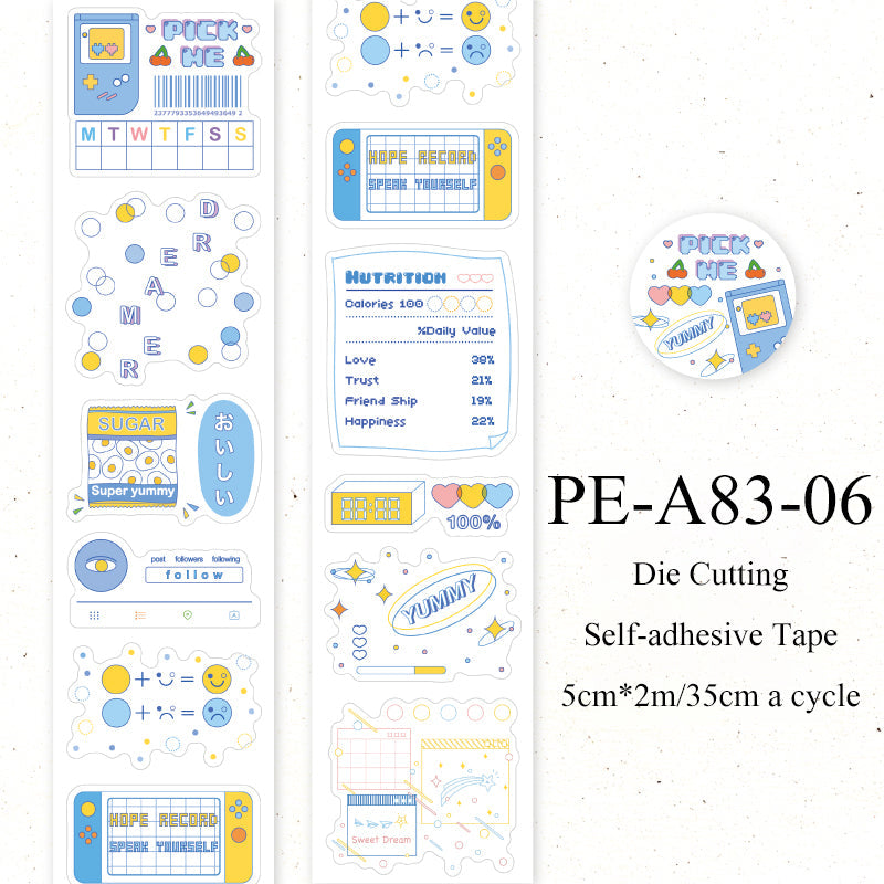 Half sugar market series Die Cutting Self-adhesive Tape