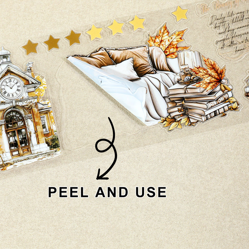 Leisurely Autumn Day Die Cutting PET Tape