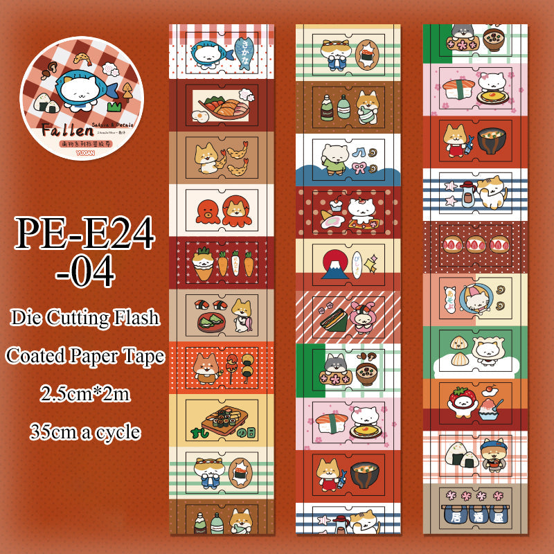 Mega Cute Series Die Cutting Flash Coated Paper Tape