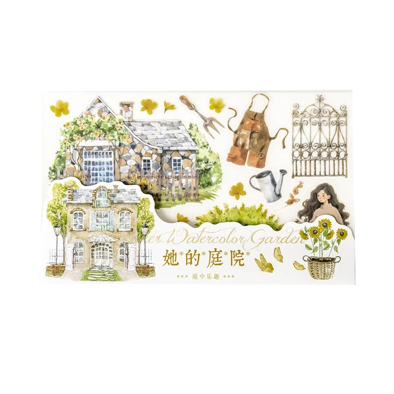 Vintage Garden Transfer Sticker Set