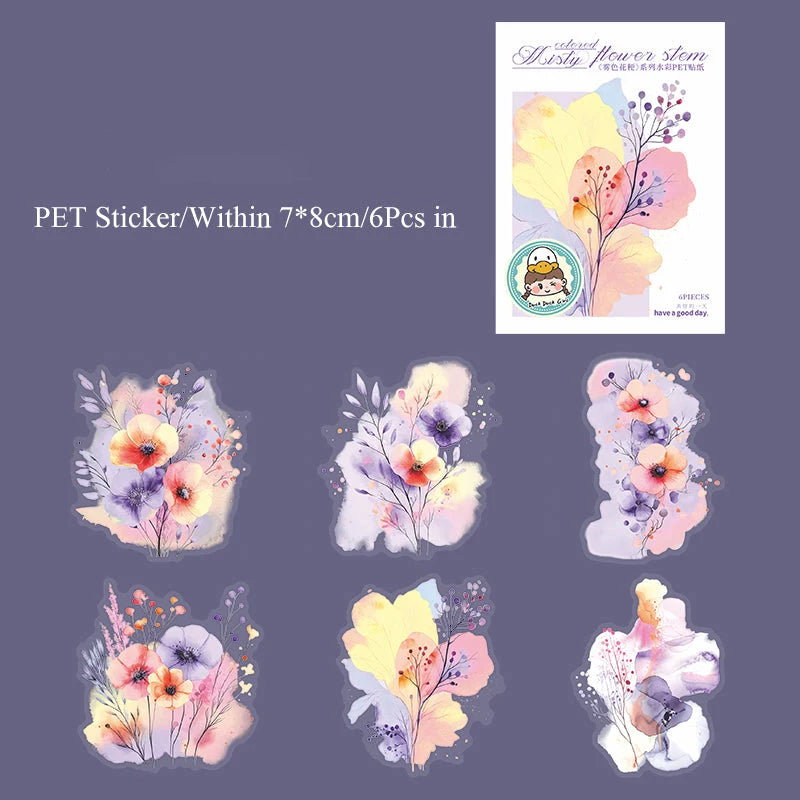 Misty flower stem Sticker