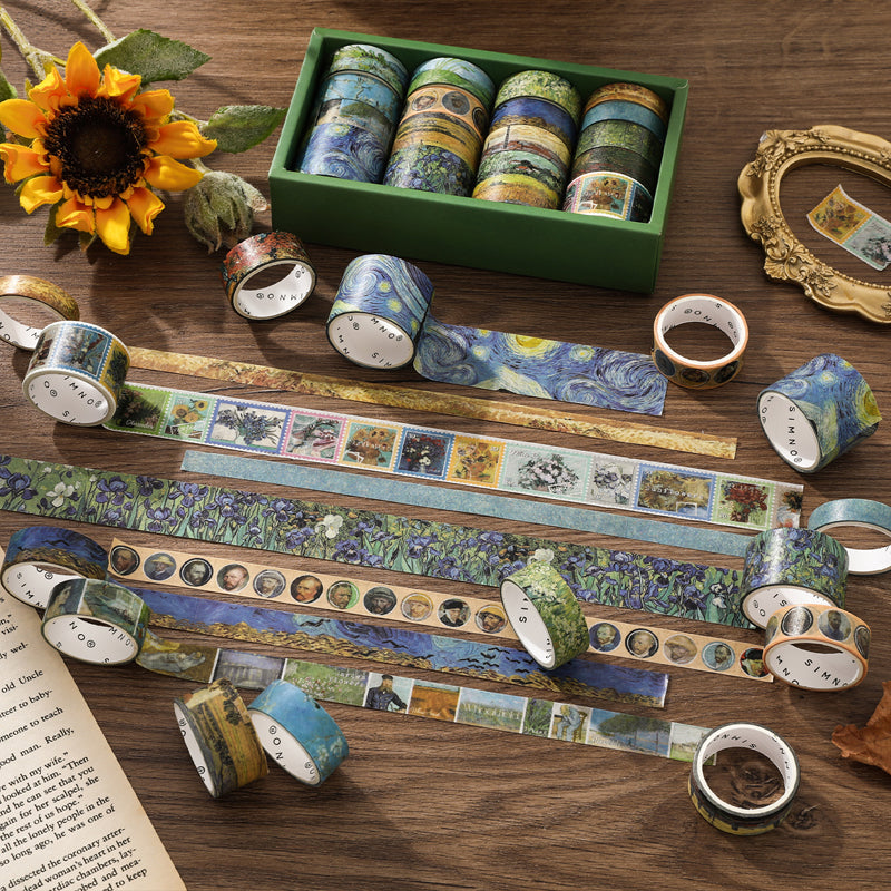 Van Gogh Fragment Series Washi Tape Set for journaling, scrapbooking and collage