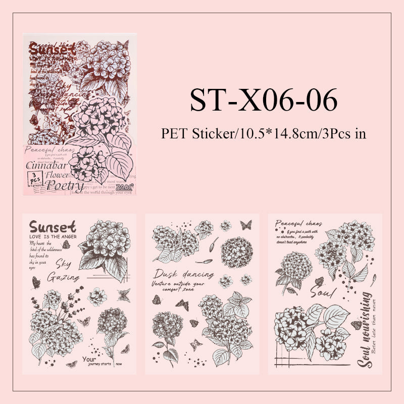 Flower language poetic Sticker