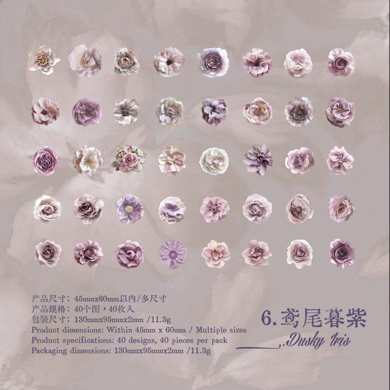 Flower Cutting Old Treasures Series Sticker
