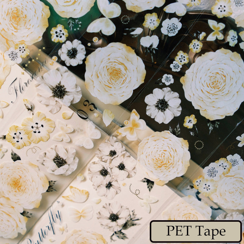 Whole Roll 6cm*6m Orange Rose Washi/PET Tape