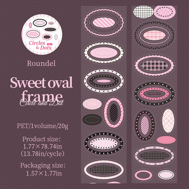 Circles And Dots Series Die Cutting PET Tape