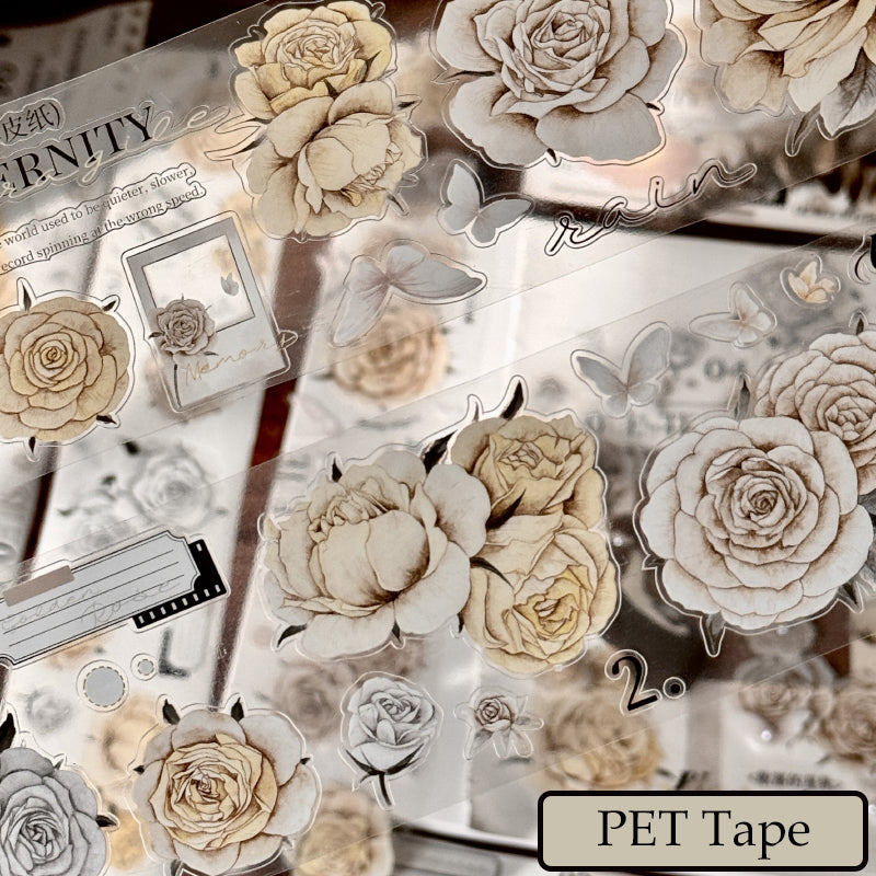 6cm*120cm Retelling The Past Die Cutting Washi/PET Tape