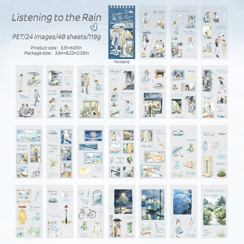 Listen To Rain Snow Series Sticker Book