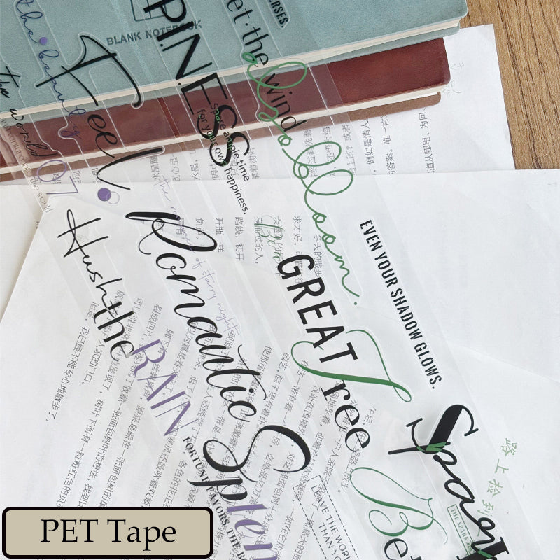 5.5cm*250cm Carry dreams Die Cutting Washi/PET Tape