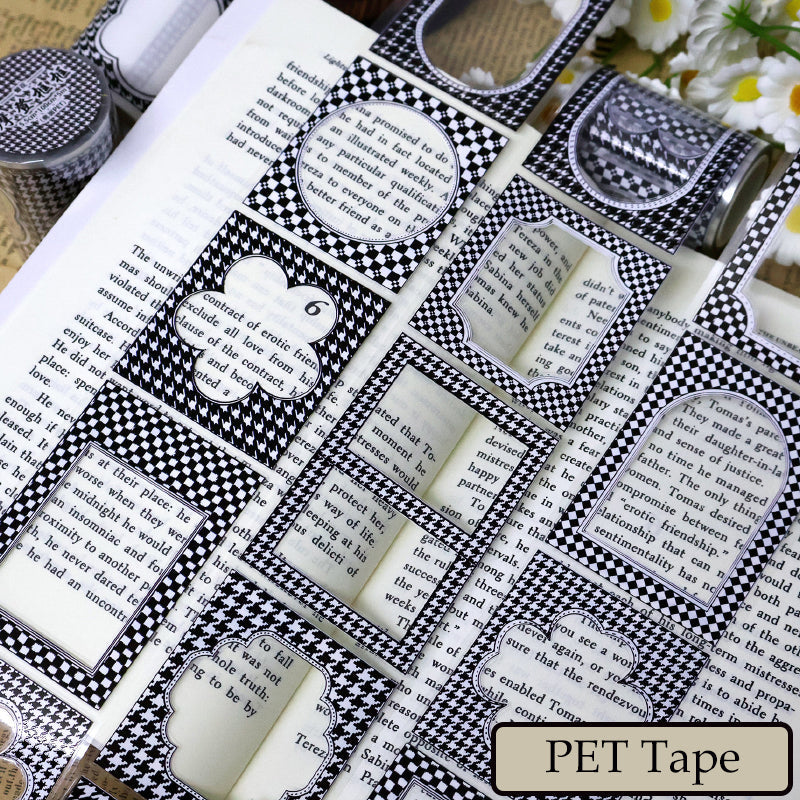 Whole Roll 5.5cm*5m Modern frame Die Cutting Washi/PET Tape