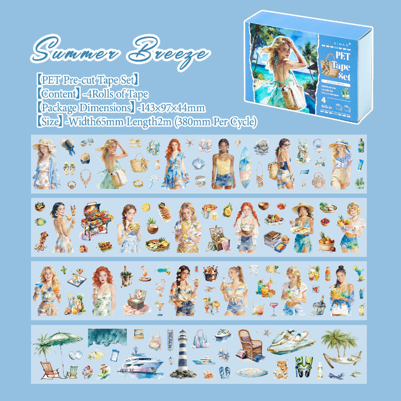 Character Life Series Die Cutting Fog PET Tape Set