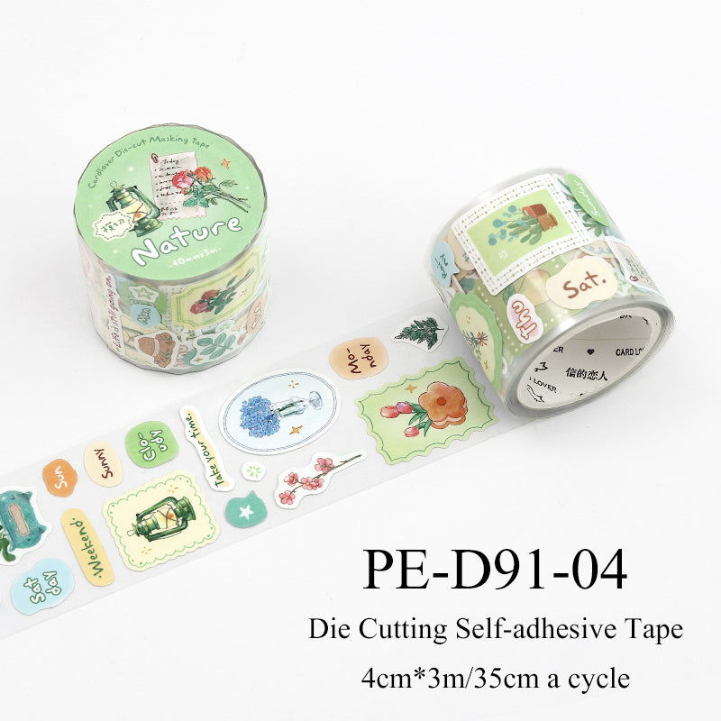Healing Checklist Series Die Cutting Self-adhesive Tape
