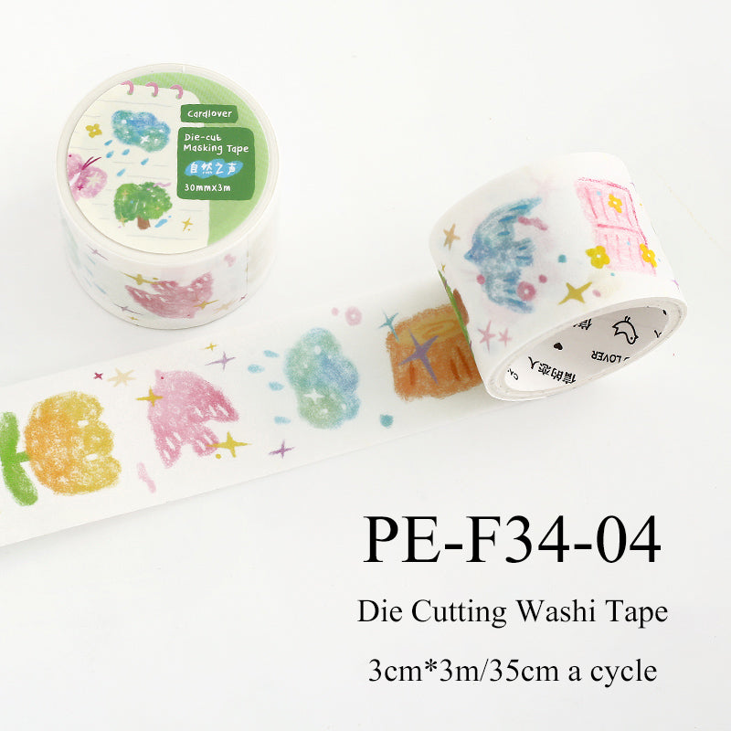 Washi Tape pour découpage de la série Wonderful Coloring Fun