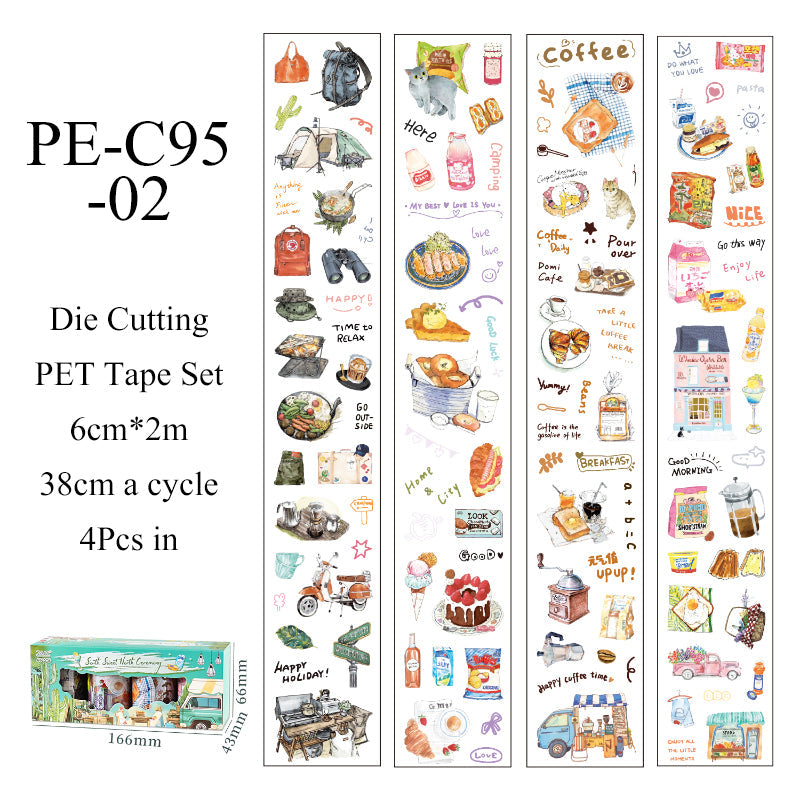 The feeling of life series Die Cutting PET Tape Set