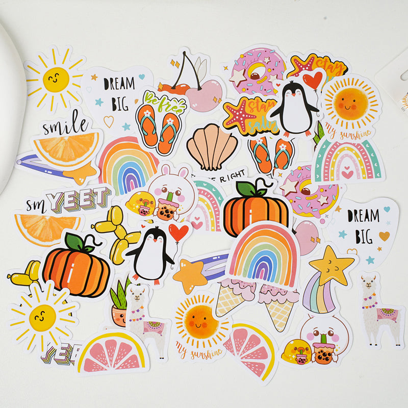 Blooming towards the sun Sticker