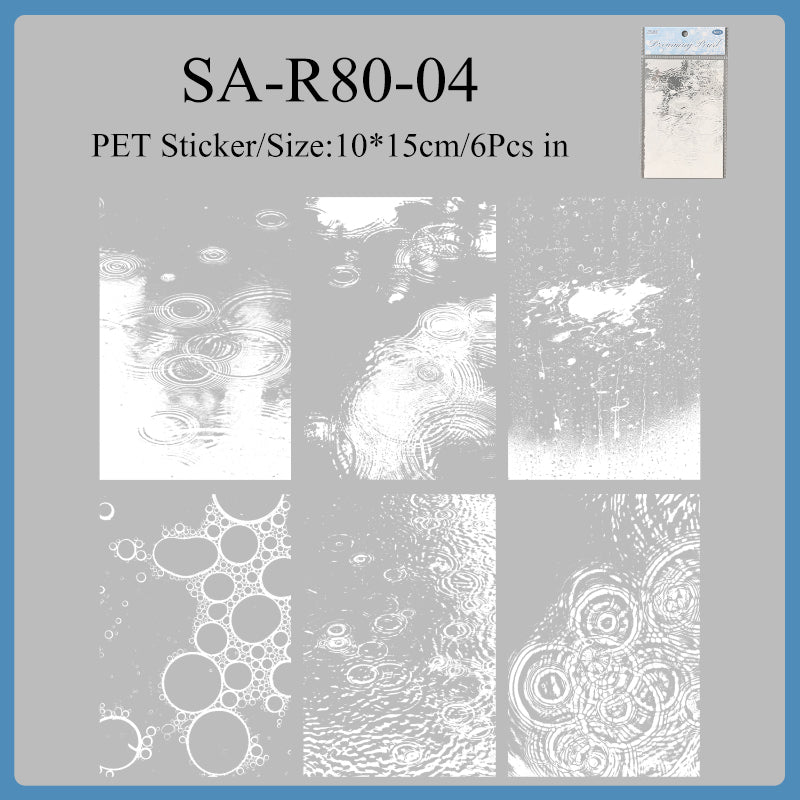 Water Moon Flower Mirror Series Sticker