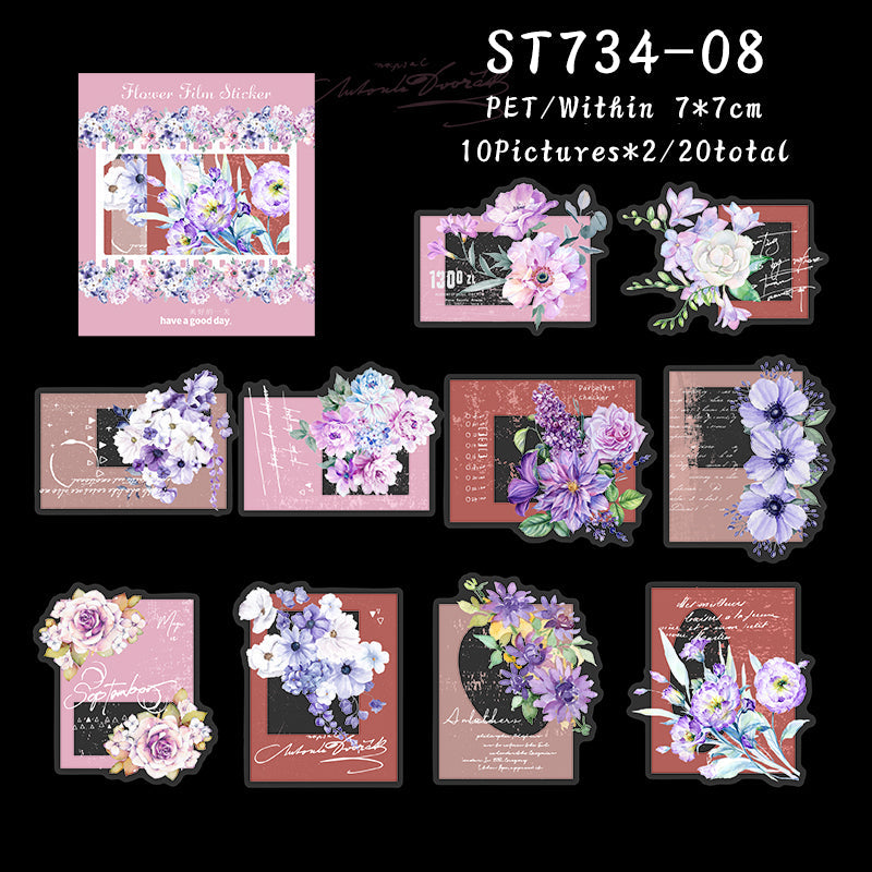Flower film Sticker