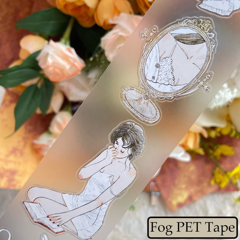 Whole Roll 5cm*10m Secret Die Cutting Washi/PET/Fog PET Tape