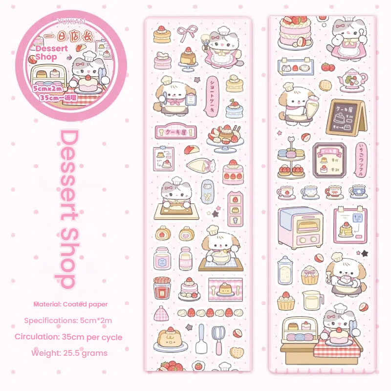 Sweet Store Manager Series Die Cutting Coated Paper Tape