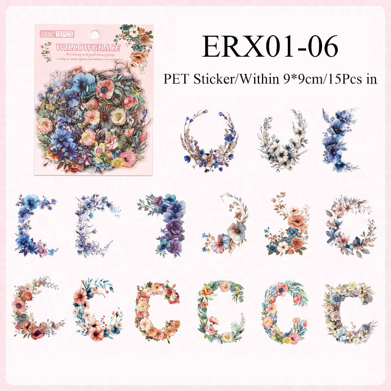 Retro Floral Sticker