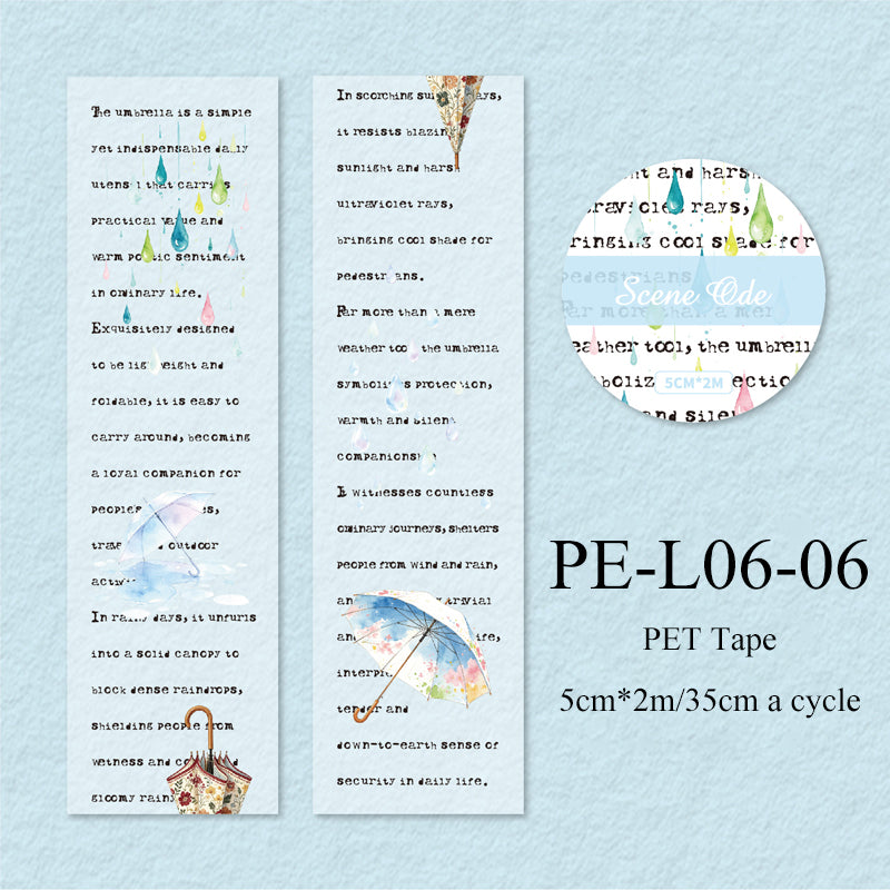 Landscape Poetry Series PET Tape
