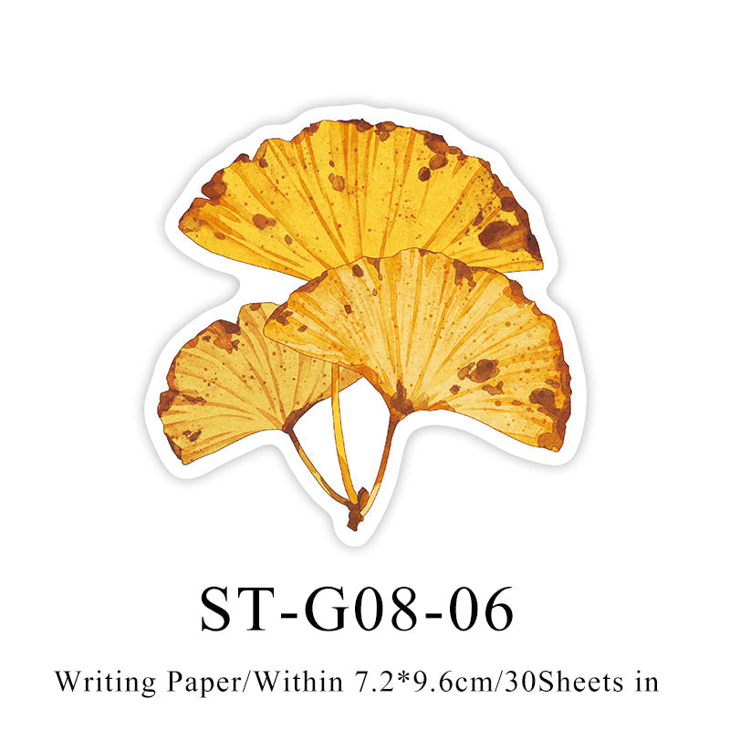 Leaf completed poem Sticker