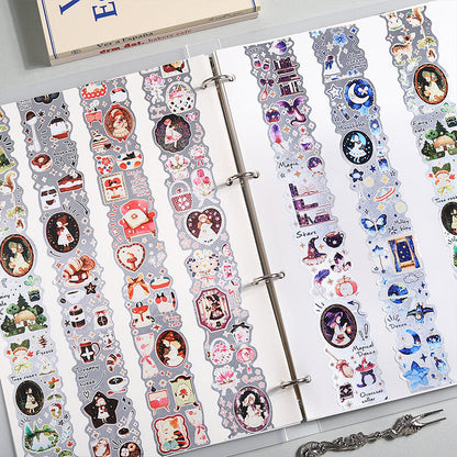 Dream Journey Series Aluminum Foil Paper Tape featuring dream designs for journaling, scrapbooking and collage