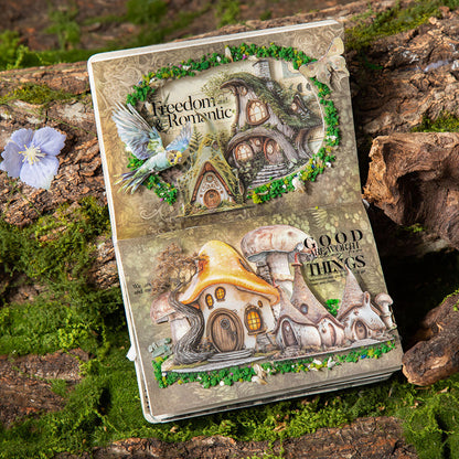Elven Fantasy House Series Sticker featuring fantasy, and house designs for journaling, scrapbooking and collage