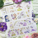 Whole Roll 7cm*5m Meow Girl Shell Light PET Tape