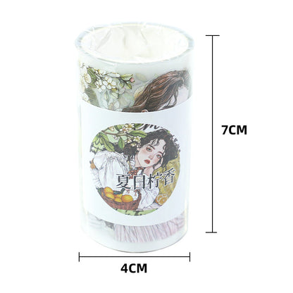 Summer Lime Fragrance Die Cutting Fog PET Tape featuring summer designs for journaling, scrapbooking and collage