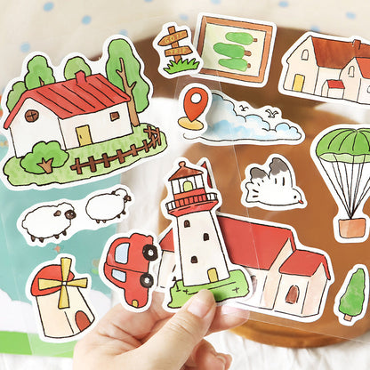 Happy Wanderer Chronicles Series Sticker for journaling, scrapbooking and collage