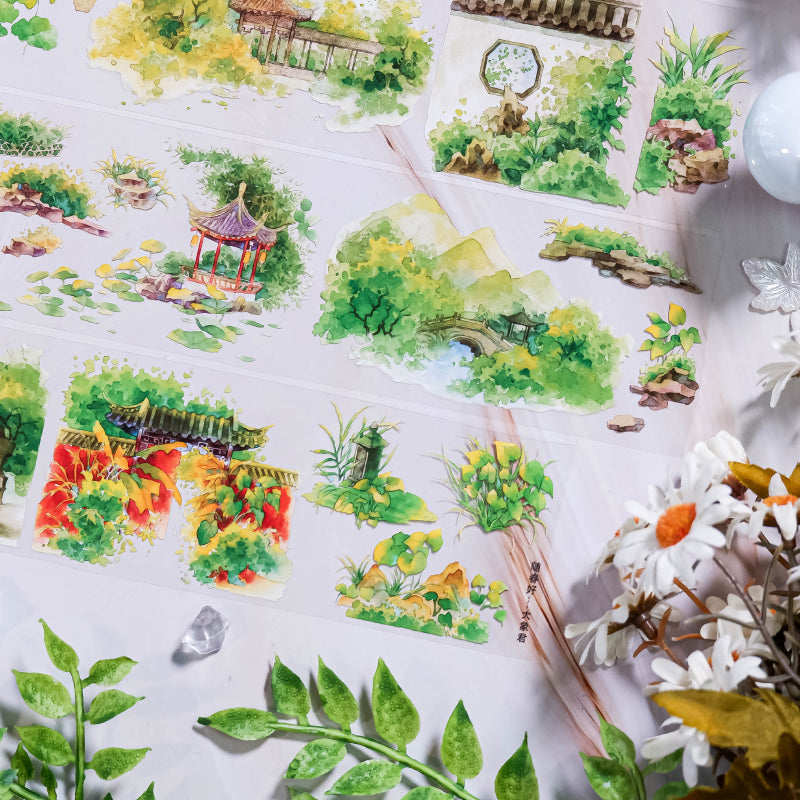 Whole Roll 6cm*5m Arrival Of Spring PET Tape featuring spring designs for journaling, scrapbooking and collage