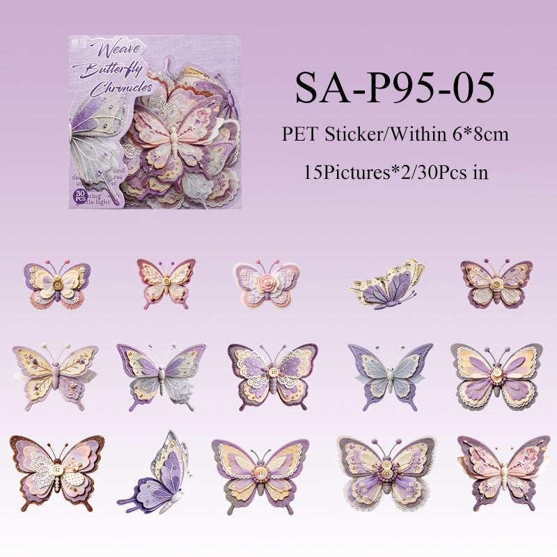 Fabric Butterfly Chronicles Series Sticker